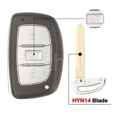replacement shell with battery holder, Car Keys - 3-key-flat-milling-left-hand-blank
