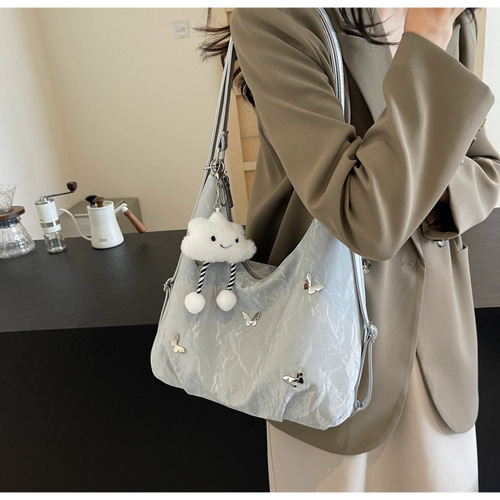 2024 new women's bag large capacity bag high-end fashion backpack versatile commuting to class single shoulder crossbody bag