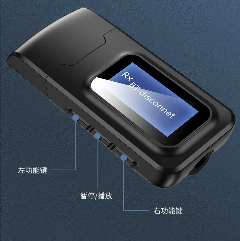 LCD-экран Bluetooth-адаптер 5.0, USB-адаптер Bluetooth, передатчик и беспроводной приёмник