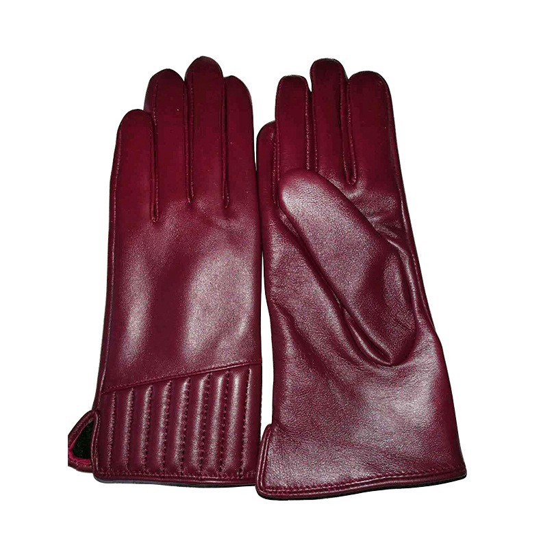 [양가죽 자수 모델] 다크 레드