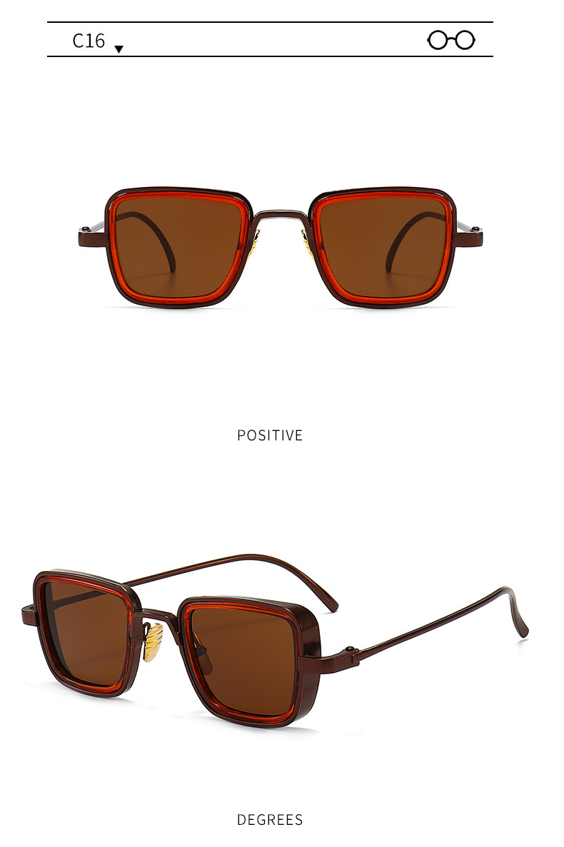 60g Weight Full Frame Glasses Structure Sunglasses Classification Ac, UV400 Protection Lens Material Square Glasses Style Travel Occasion Solid Color Pattern Men'S Gender Classic Style Style Classic Style Solid Color Ac UV400 Protection Square Full Frame Men's Sunglasses 20