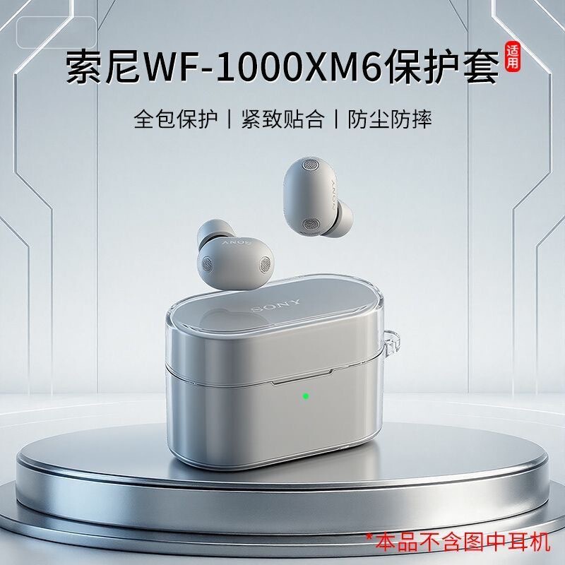 Suitable for Sony Wf-1000Xm6 Bluetooth Headphone Case, Transparent Anti-Fall Xm6 Headphone Protective Case Suitable for Sony Wf-1000Xm6 Bluetooth Headphone Case, Transparent Anti-Fall Xm6 Headphone Protective Case