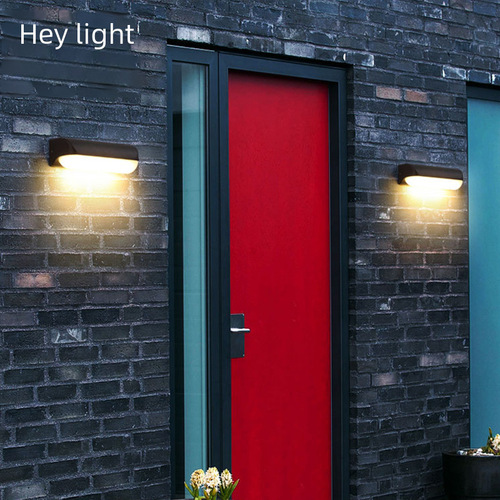 Minimalist Outdoor Vintage Industrial Style Wall Lamp, Entrance Fence Lamp, Upward Illuminating Balcony Outdoor Waterproof LED Wall Lamp