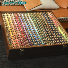 家用针线盒手工针线缝衣402彩色结实涤纶256色陈列套装服装店