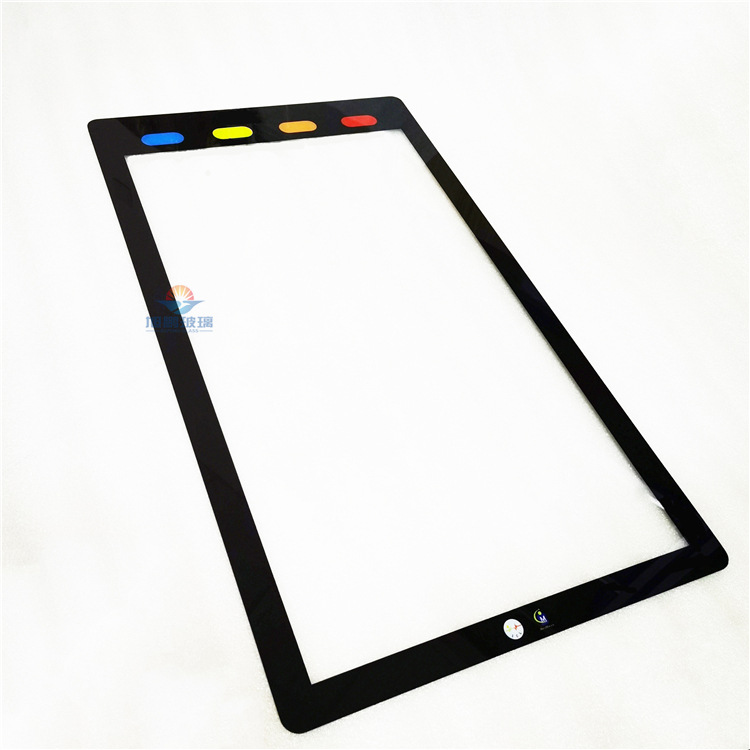 钢化玻璃面板丝印 电子电器触摸显示屏窗口 高温丝印钢化玻璃