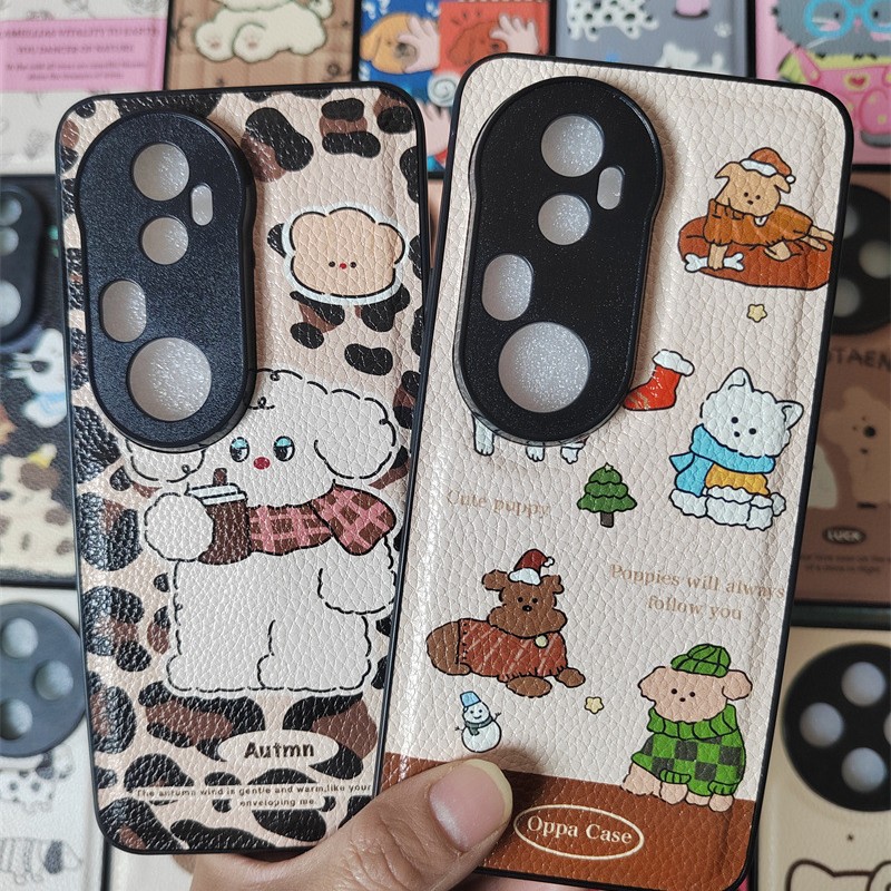 精孔荔枝纹适用华为mate70手机壳荣耀300卡通贴皮保护套畅享70x