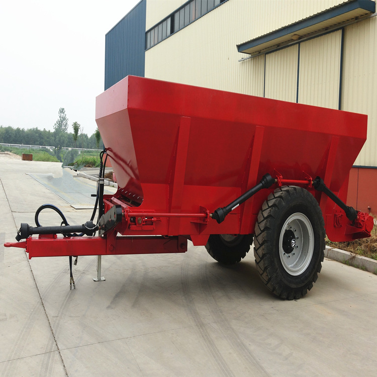 厩粪撒粪车 干湿有机肥撒粪车现货 单横螺旋撒粪车撒湿粪