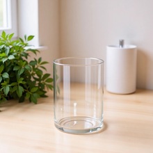 花瓶摆件亚克力小花瓶鲜花透明直筒干花玫瑰花百合水培植物摆件