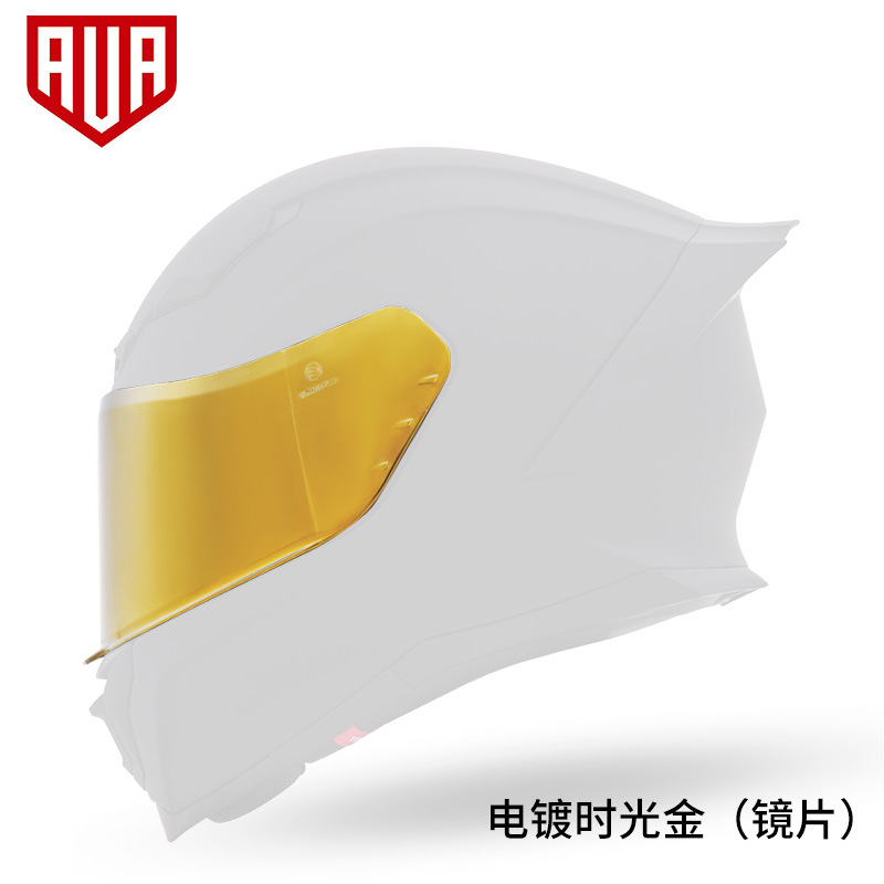 AVA Lightning motocicleta casco accesorios galvanoplastia lente conducto de aire ventilación cola cuatro estaciones universal hombres y mujeres Accesorios