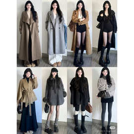秋冬季新款韩版中长款羽绒服棉服上衣大衣外套女品牌撤柜女装尾货