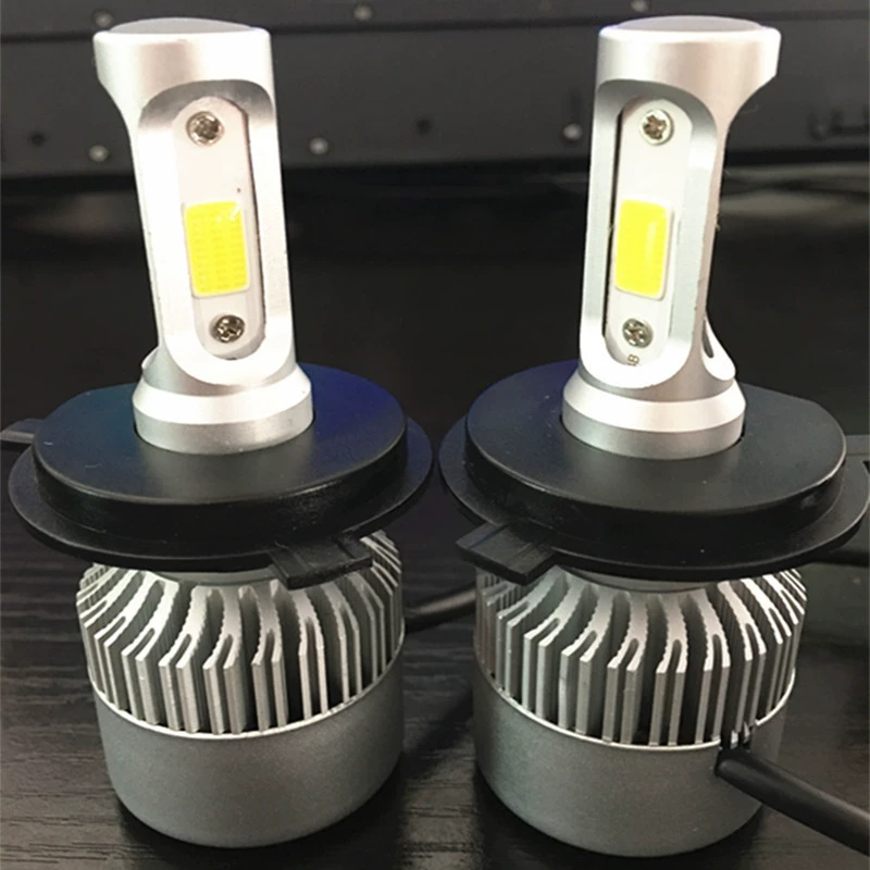55W автомобильные LED-фары 12V H7 H4 H1 H11 9006/HB4, суперяркая лампа для дальнего и ближнего света
