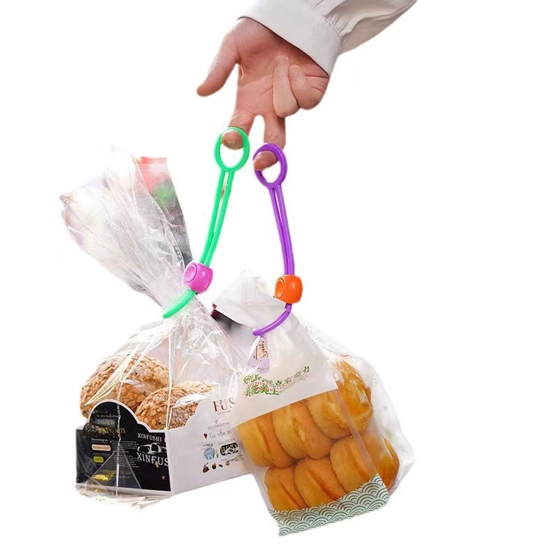 Lindo color correa de sellado clip de sellado creativo práctico vinculante cuerda vinculante cocina preservación de alimentos sellador