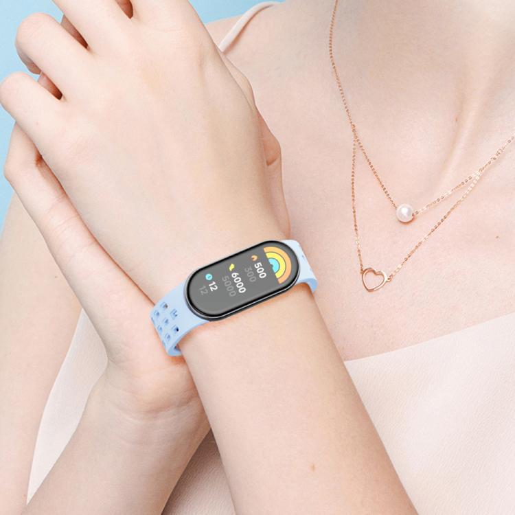 xDfind Dong Dong tipo absorción pulsera de silicona de botón negro para pulseras Xiaomi 10 / 9 / 8