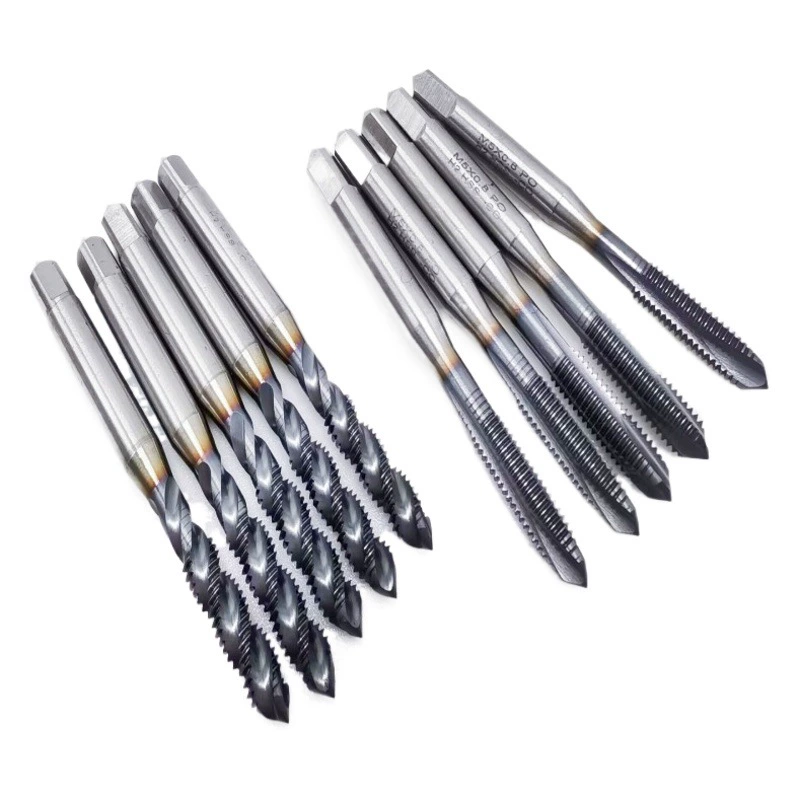 <SXT> TICN фиолетовый черный титановый высококобальтовый спиральный кран кобальтсодержащая нержавеющая сталь M3-M20 для нарезного станка