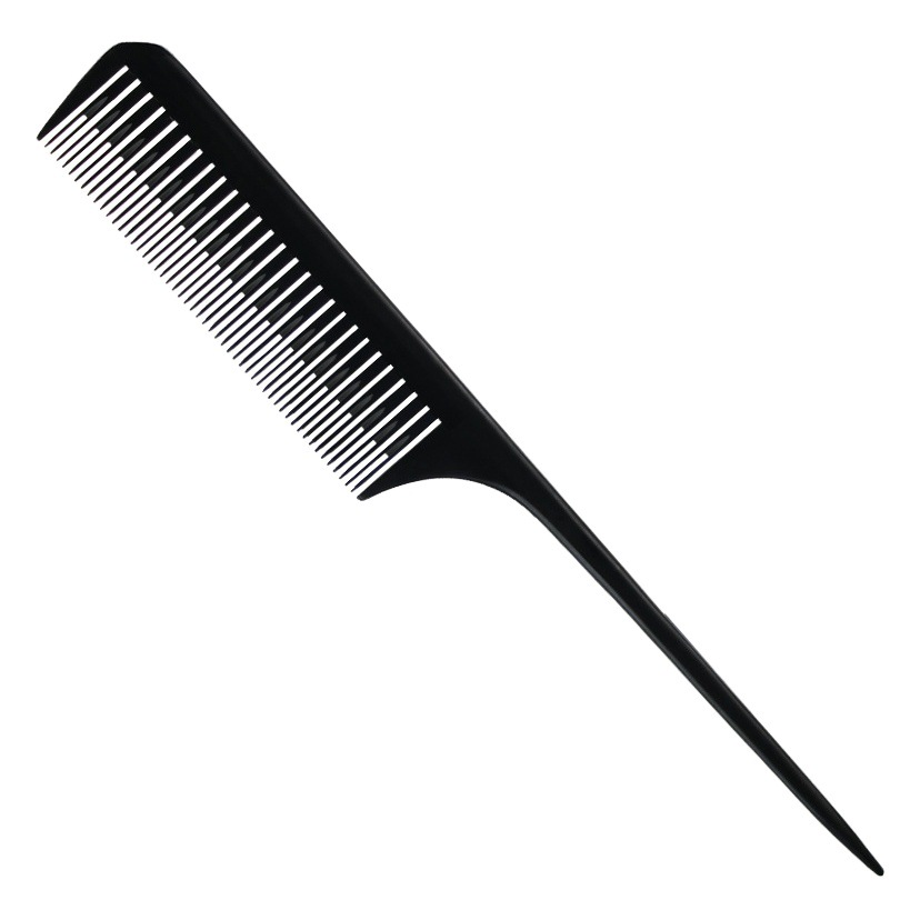 Fiebre de oro de plástico de punta de la cola peine de teñido peine de peluquería profesional peine de teñido resistente a altas temperaturas anti-estática peine de teñido