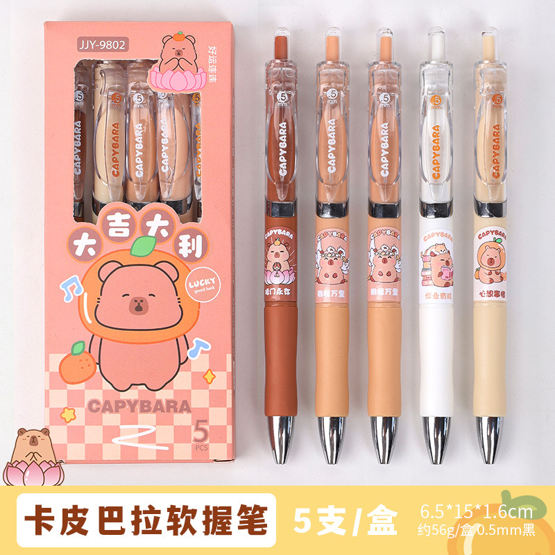 Bolígrafo de presión Kapibala Bolígrafo de firma de secado rápido Panda de alto valor st head 0.5 bolígrafo de góner al por mayor