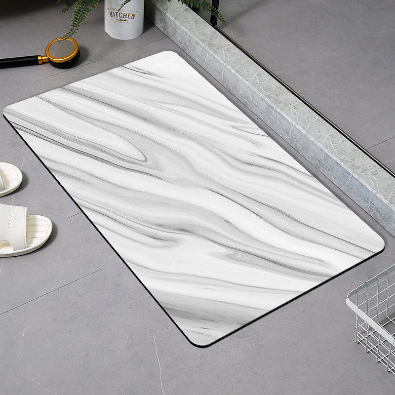 Baño de barro de diatomeas absorción de agua suelo blando de baño de barro de diatomeas puerta de baño anti-deslizante cojín de pies secos rápidos