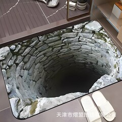 3D視覚珪藻泥マット家庭用浴室の入り口吸水滑り止めマット汚れに強い