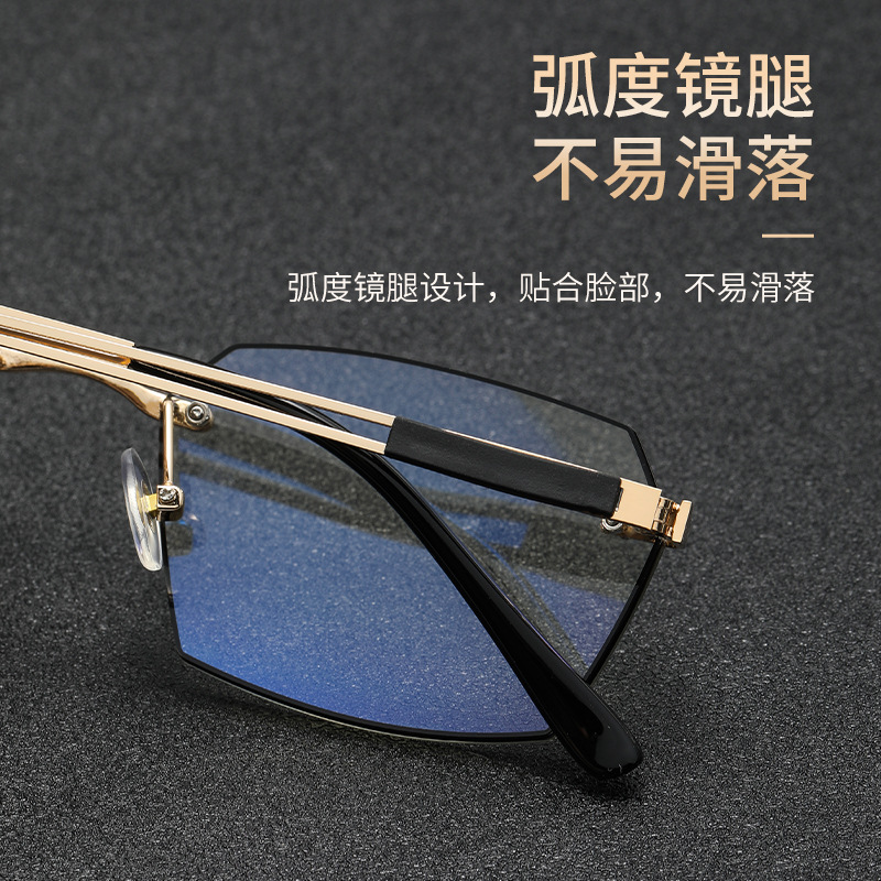 Tiktok mismo gafas de presbicia DY8116 moda HD gafas de negocios para los ancianos anti-Luz Azul gafas de presbicia