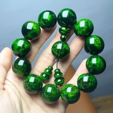 水墨丹青留疤琥珀木手串高端老料高油沉香全透光血龙佛珠原木手链