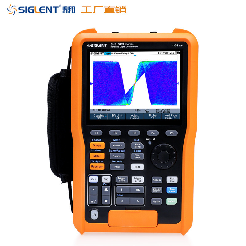 Siglent/鼎阳示波器+万用表方便快捷SHS1102X手持式带隔离示波表