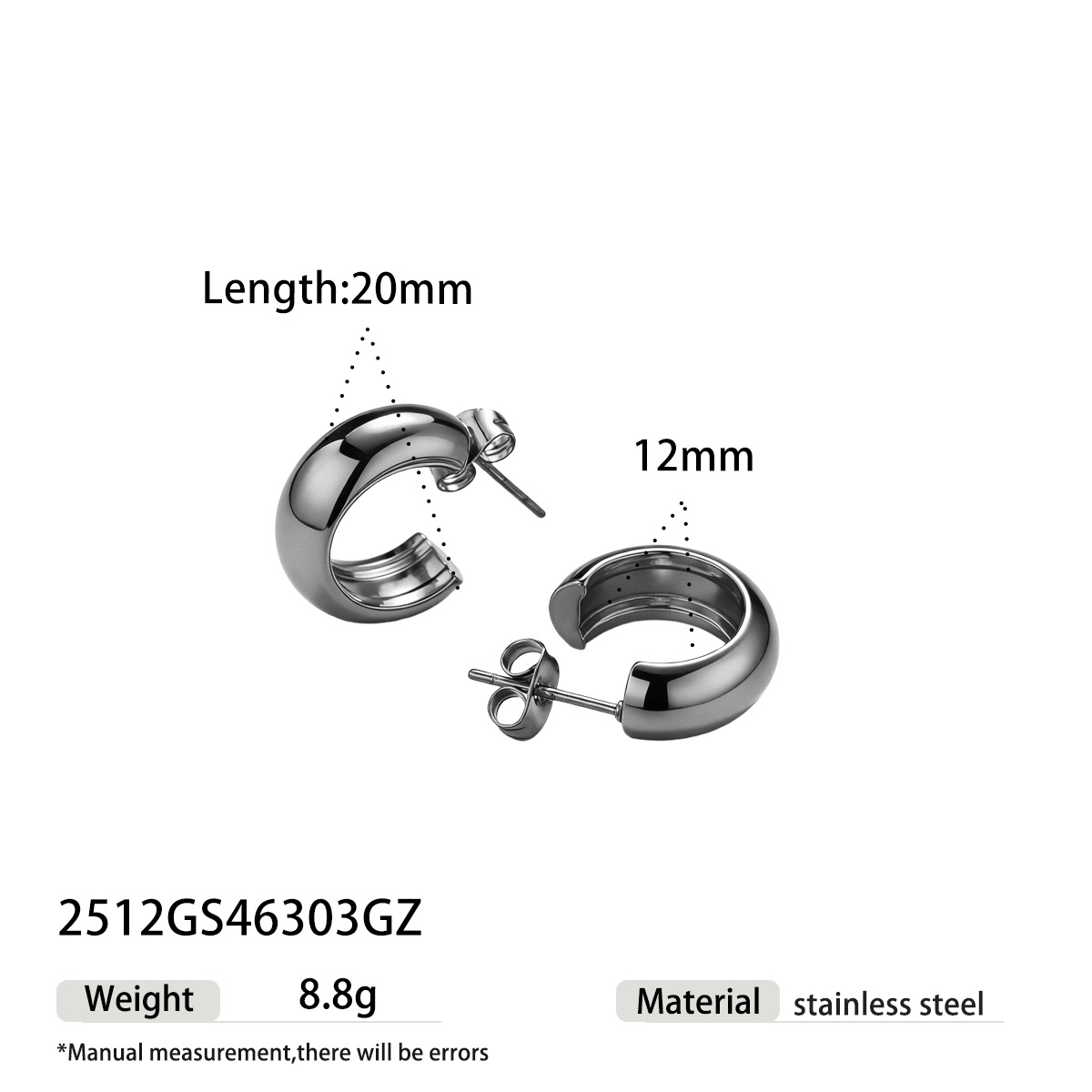 Taina europa y americana pernos de acero inoxidable lujoso ligero de alta calidad personalidad de moda oro y plata pernos de dos colores para mujeres no desvanecen mujeres image 9