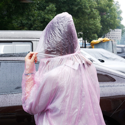 一次性雨衣加厚厂家直销学生景区漂流户外便携式卡片雨披透明批发