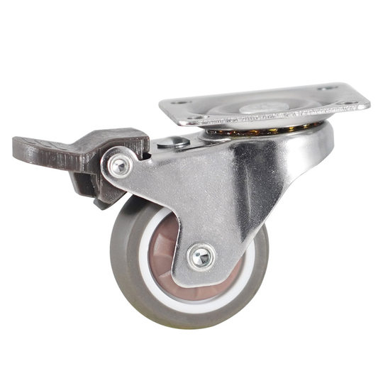 Tpr Universal Wheel 1.5inch 2inch Silent Universal Wheel with Brake Furniture Wheel Lightweight 1inch Tpr Silent Caster