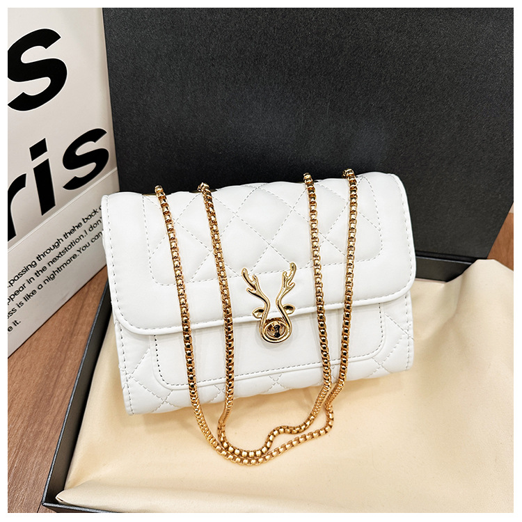 2025 Summer New style sheep diamond-shaped bag, single-shoulder bag, women's bag, pu bag, crossbody bag, chain bag, Chanel style undefined
