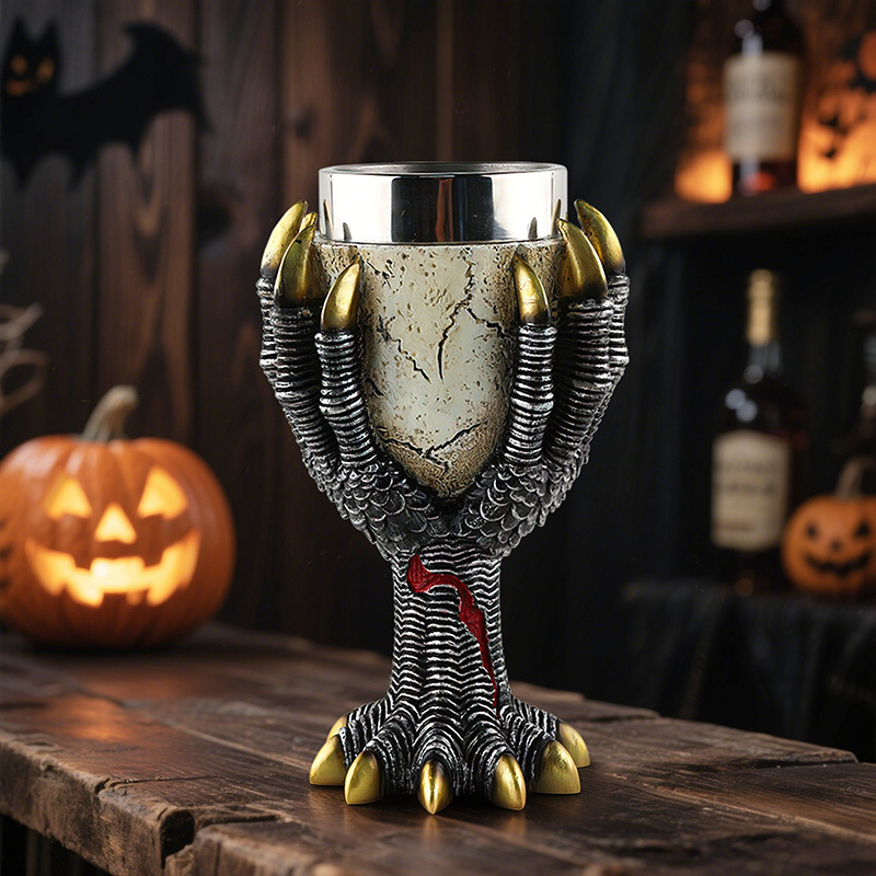  New Creative Resin Skull Beer Mug Home Tavern Desktop Decoration Halloween Gift Ornaments