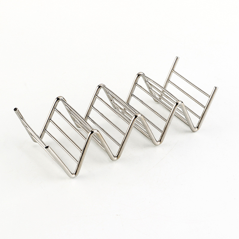 Material Amazon del tenedor 201 del taco del acero inoxidable del tenedor mexicano del taco de La crepe del acero inoxidable