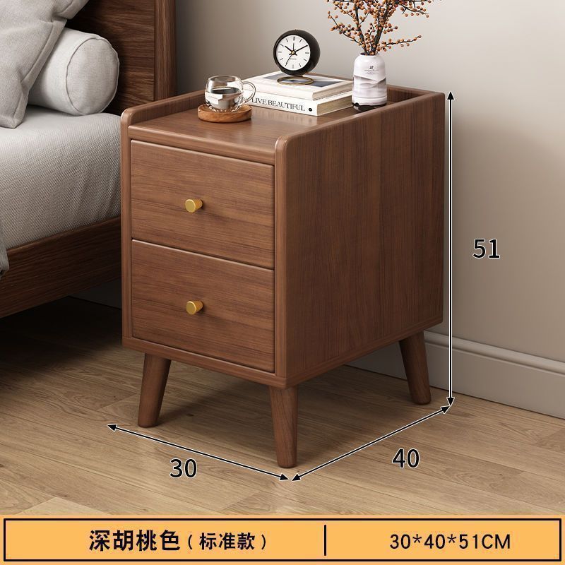 中式简易多层收纳架子床头柜小型窄小卧室现代家用小户简约床边柜|undefined