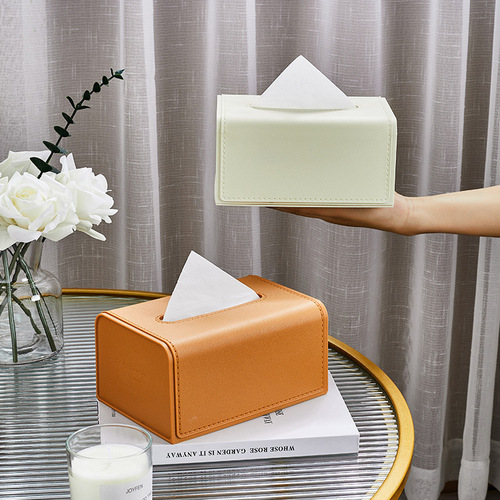 Household Living Room Coffee Table Creative Office High-end Light Luxury Style Napkin Box Advanced Tissue Box