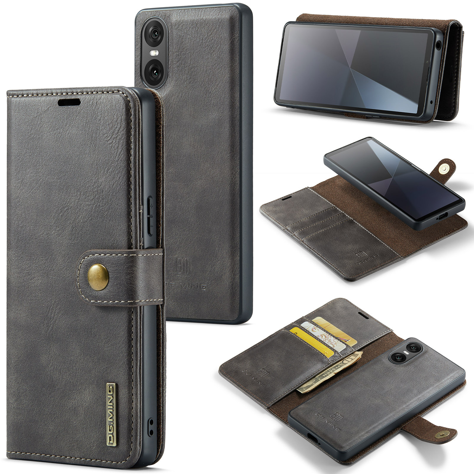 For Sony Xperia 10 VI Mobile Phone Case Xperia 1 VI 2-in -1 Split Leather Case 2024_voghion.com