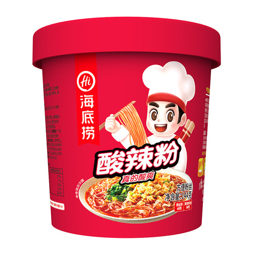 Haidilao Sour and Spicy Beef Tripe Noodle Tomato Beef Noodle Sauce Sour and Spicy Noodles Mesh Bag Convenient Instant Noodles Wholesale