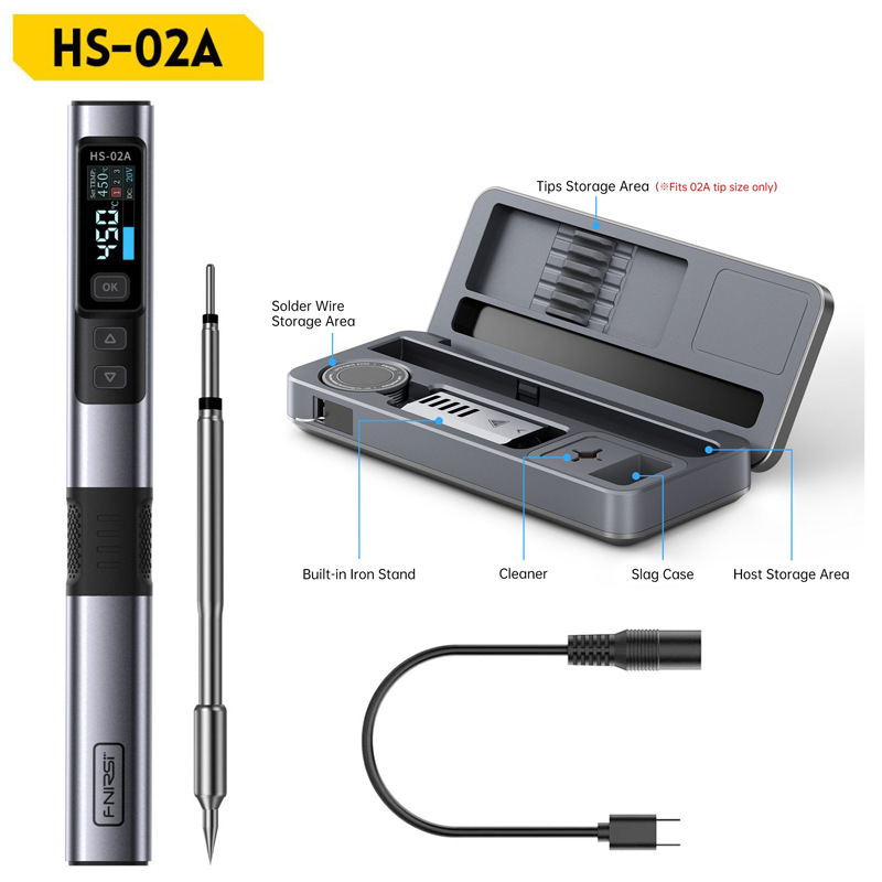 FNIRSI HS-02a/02bスマートはんだ付けモバイルテーブル収纳ケースはんだ付けセット|undefined