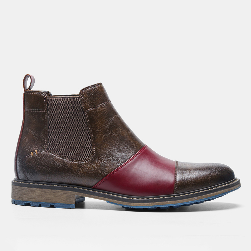 Autumn and winter new chelsea boots men'...