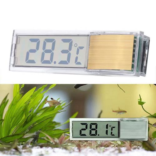 3D digital fish tank thermometer thermometer electronic thermometer electronic water temperature meter LED crystal induction type