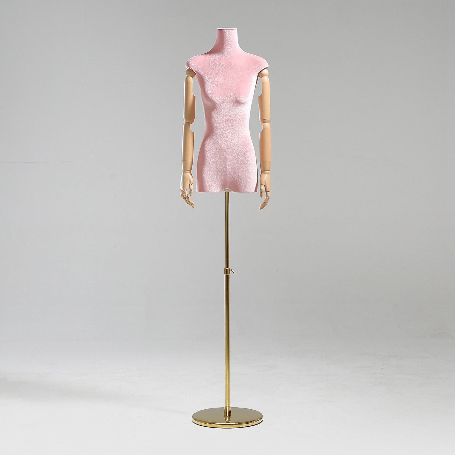 Modelo de tienda de ropa estante de exhibición de terciopelo pecho plano cuerpo plano ropa de mujer modelo de busto accesorios ventana estante modelo de plataforma image 53