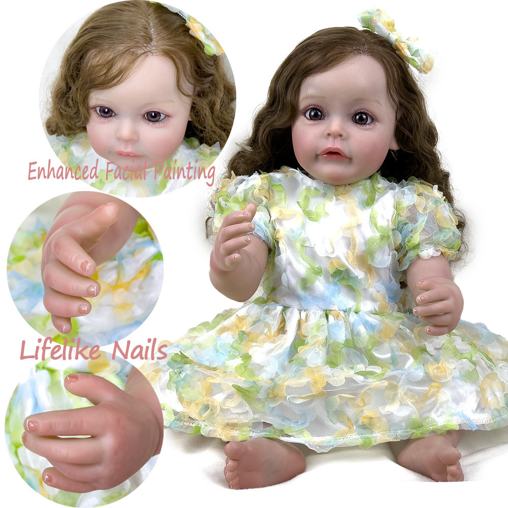 Muñeca de regalo para niñas, muñeca de acompañamiento, nuevo juguete pesado para niñas, muñeca de simulación para niños, muñeca de pelo largo