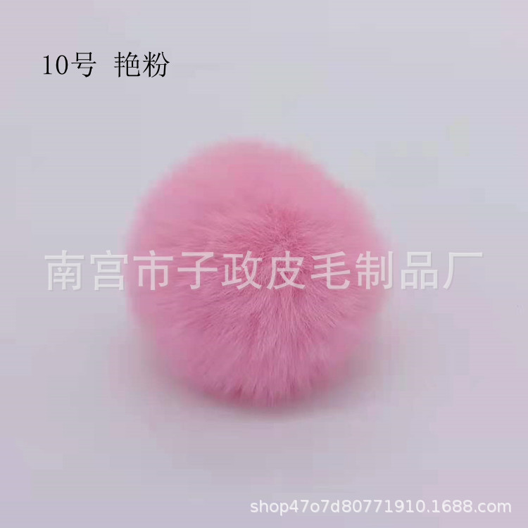 Bola de piel de conejo de imitación 6cm7cm8cm9cm10cm Bola de piel al por mayor hecha a mano DIY joyería ropa zapatos accesorios adornos