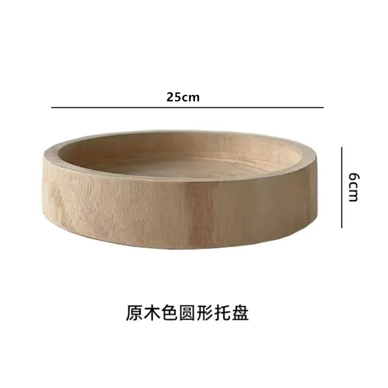 Ventas de la fábrica bandeja de madera hecha a mano decoración plato merienda plato de fruta B & B decoración de escritorio del hogar adornos