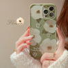 Retro flowers iphone14 Apple 13 Mobile phone shell 11 Scrub 14promax tender xs apply 12 girl Xr