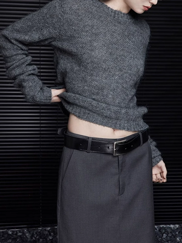 Woolen demi-season retro keep warm comfortable sweater, fitted