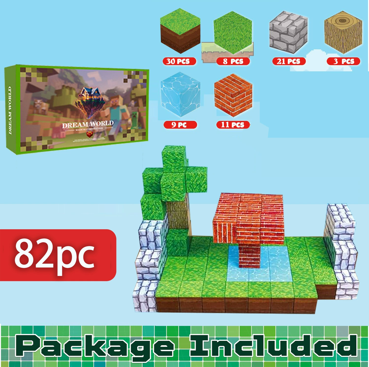 Магнитный конструктор, игрушка, Amazon, антистресс