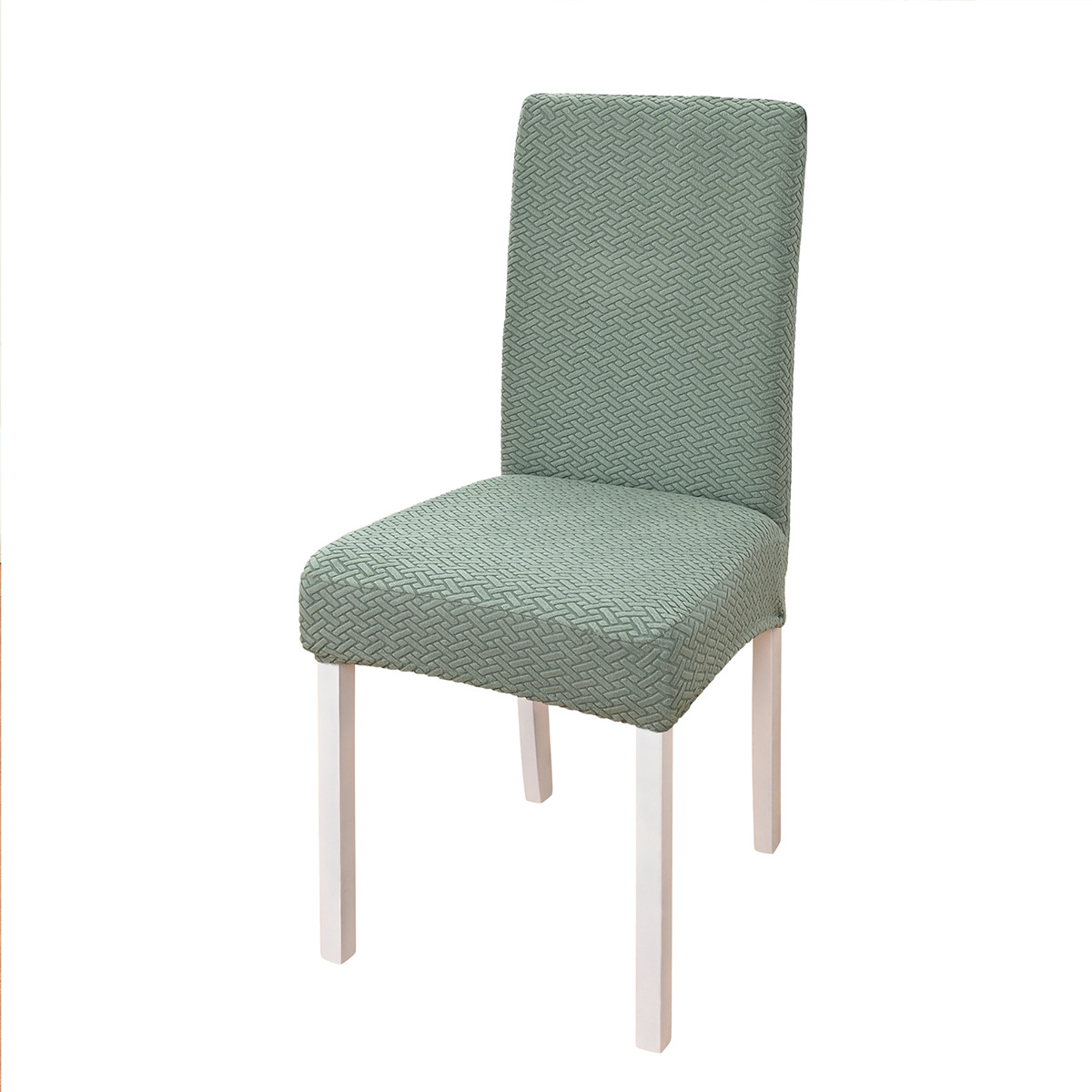 Transfronterizo T elástico en la espalda media estriada jacquard silla cubierta anti-gato agarrar decoración doméstica silla respaldo cubierta en stock