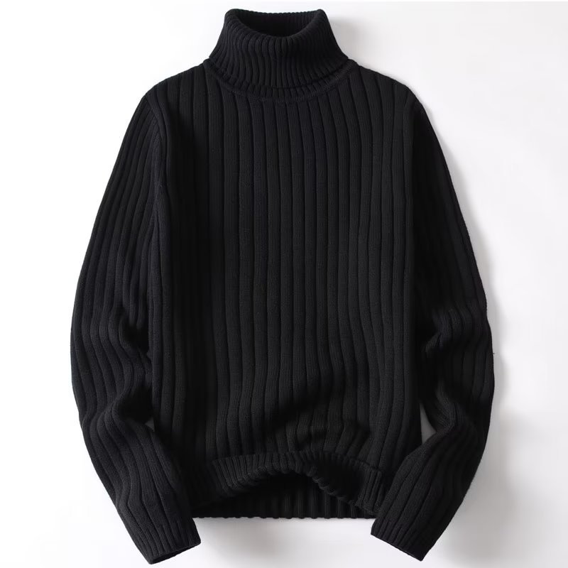 Winter Turtleneck Knitwear for Men, Versatile and Trendyy New Casual Design, Pure Color Simple Style Base Layer