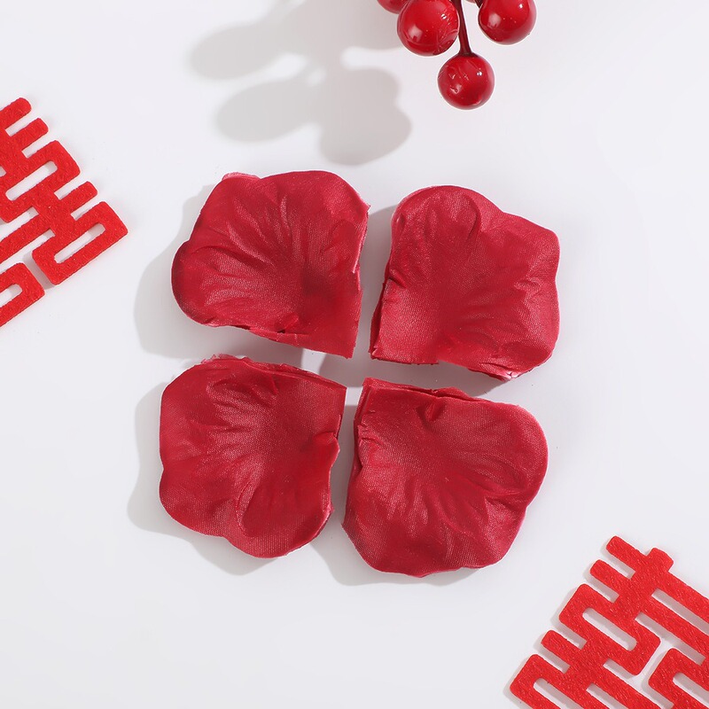 中国の創造的な模擬花びらお祝いバラの花びらウェディング用品アクセサリーバラの花びら結婚式の部屋の装飾|undefined