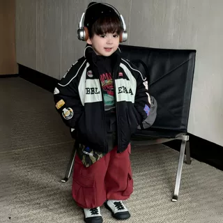 儿童棉服外套冬季童装男童加厚保暖棉袄宝宝棉衣夹克男孩冬装衣服