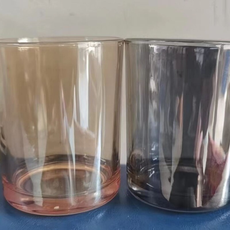 批发简约磨砂玻璃蜡烛杯家居创意香薰烛台diy装饰透明香氛蜡烛杯|undefined